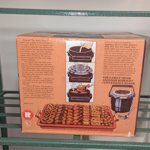 VTG NIB Robeson Electric Fryer - Picture 3 of 5